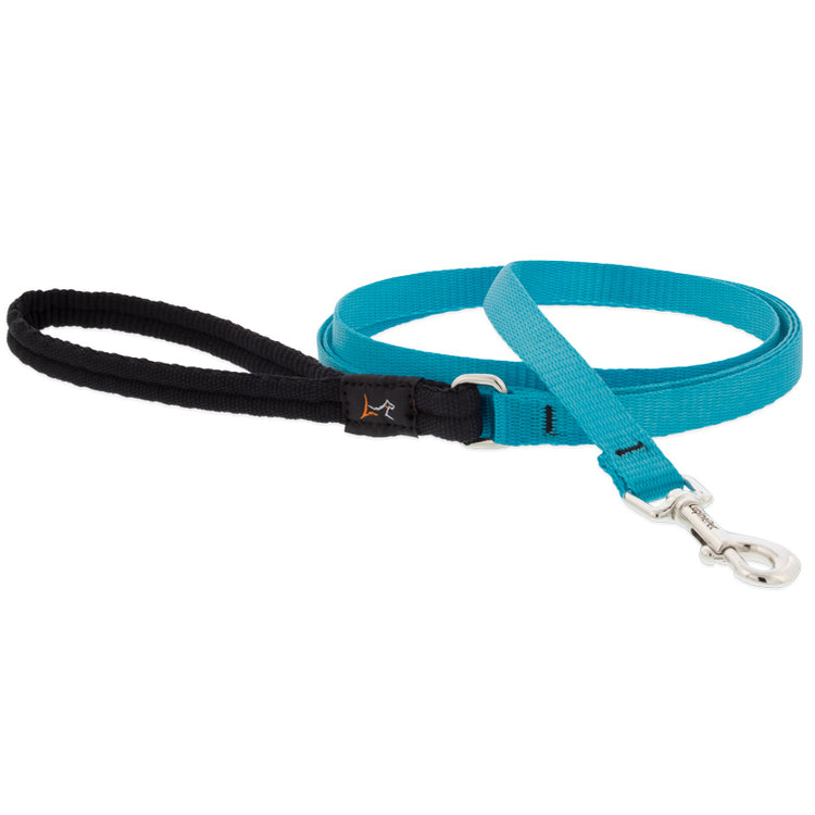 ½” Basic Solids Aqua four-foot leash