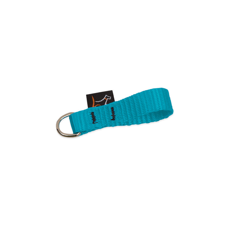 1/2" wide Collar Buddy, Dog Collar D-ring Extender in Aqua color.