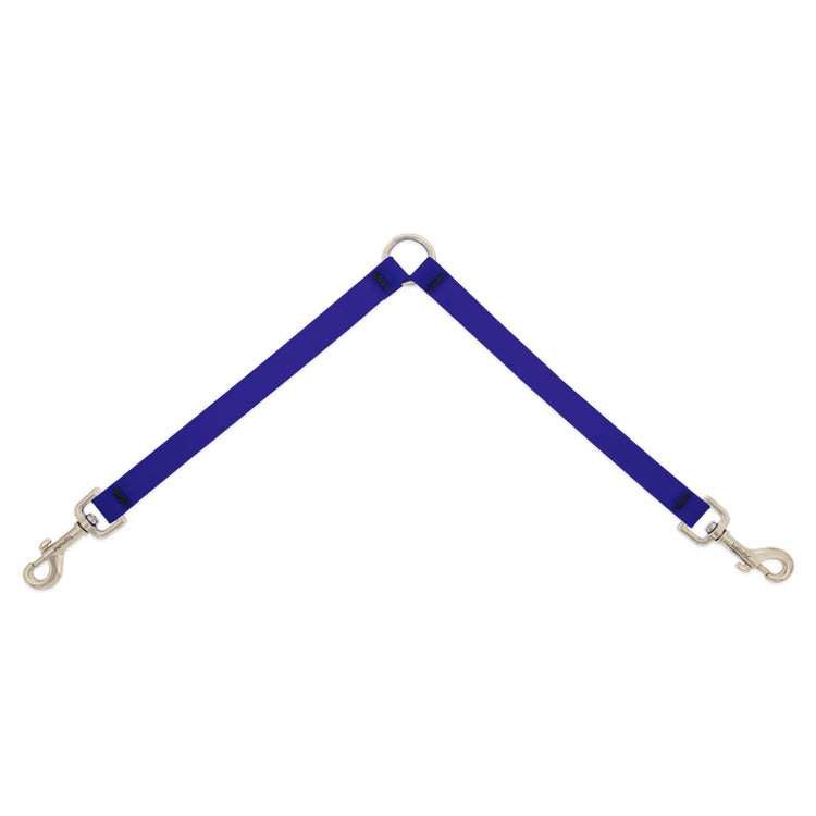 ¾” True Blue Waterproof Coupler in LupinePet Splash collection of coated BioThane® webbing