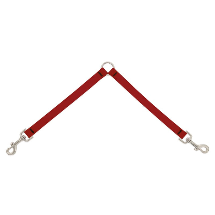 ¾” Brick Red Waterproof Coupler in LupinePet Splash collection of coated BioThane® webbing