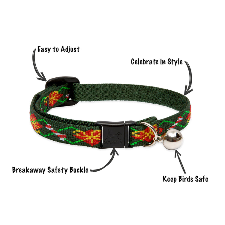 Holiday Cat Collars with safety breakaway buckle by Lupine Pet.