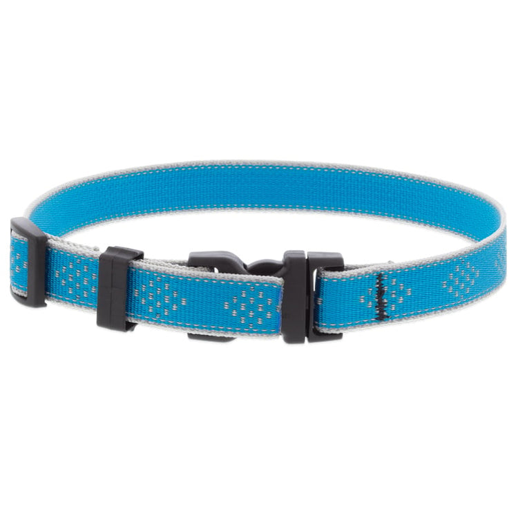 3/4"  E-Collar replacement collar strap for wrap-around style training receivers in the Blue Diamond reflective design