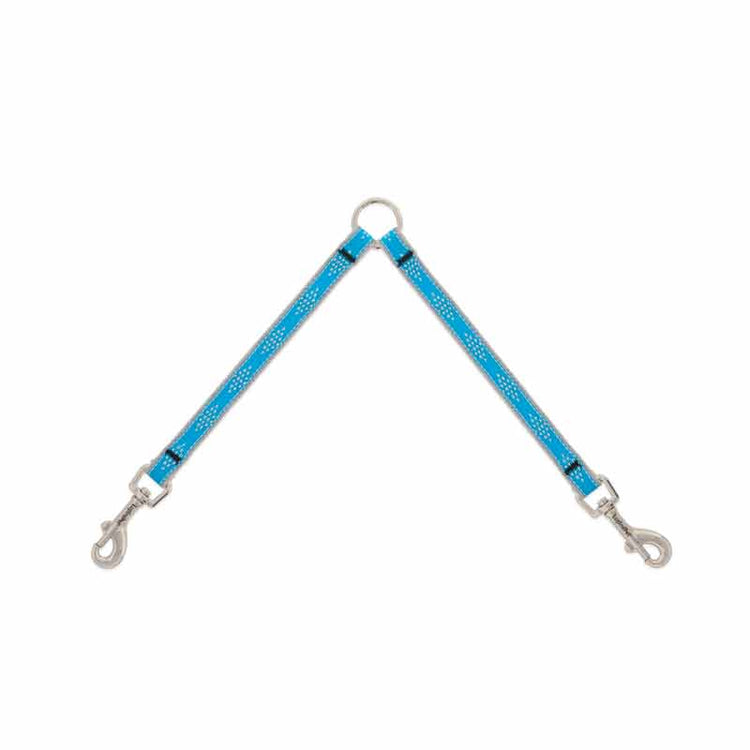 ½” Reflective Blue Diamond Leash Coupler for dogs