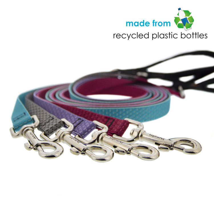 Dog Leashes in assorted colors from Lupine Pet Eco Collection
