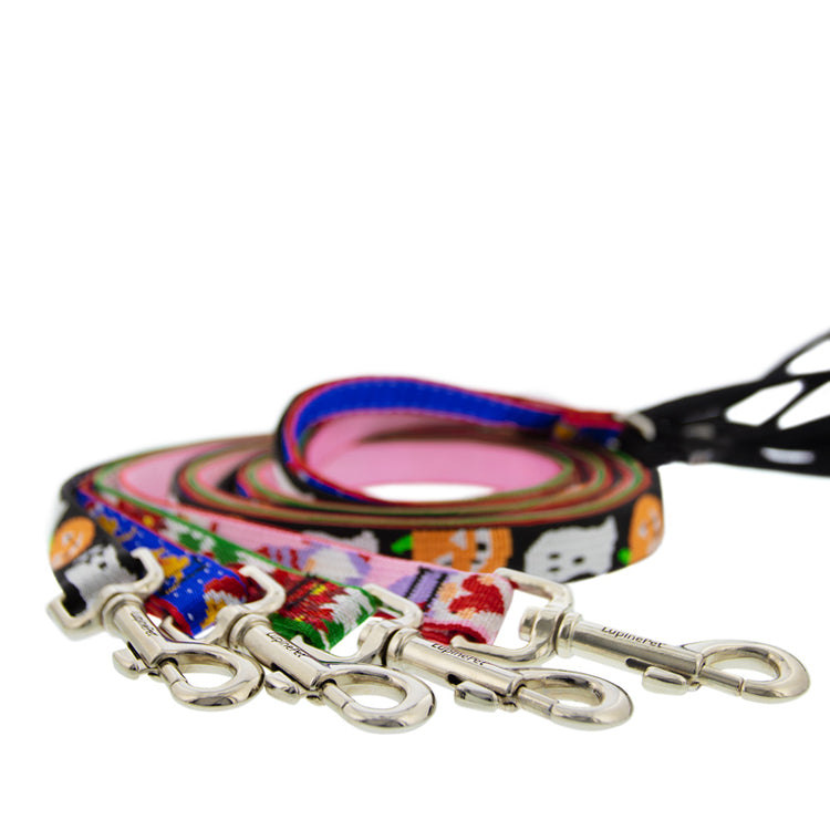 Holiday Dog Leash by LupinePet. Assorted designs from our Holiday Collection.