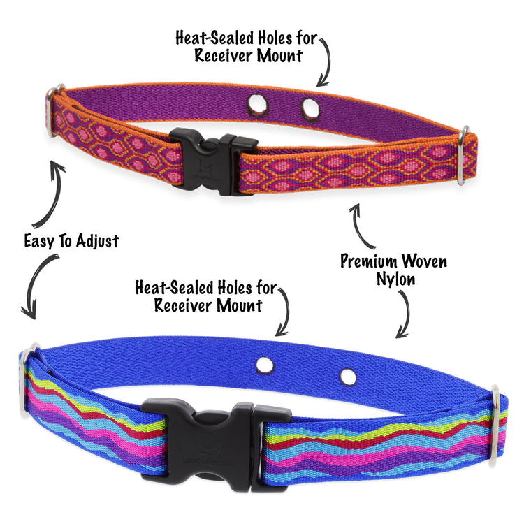 Replacement collar straps for underground fence systems