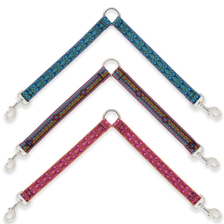 Original Designs dog leash couplers in assorted designs by LupinePet