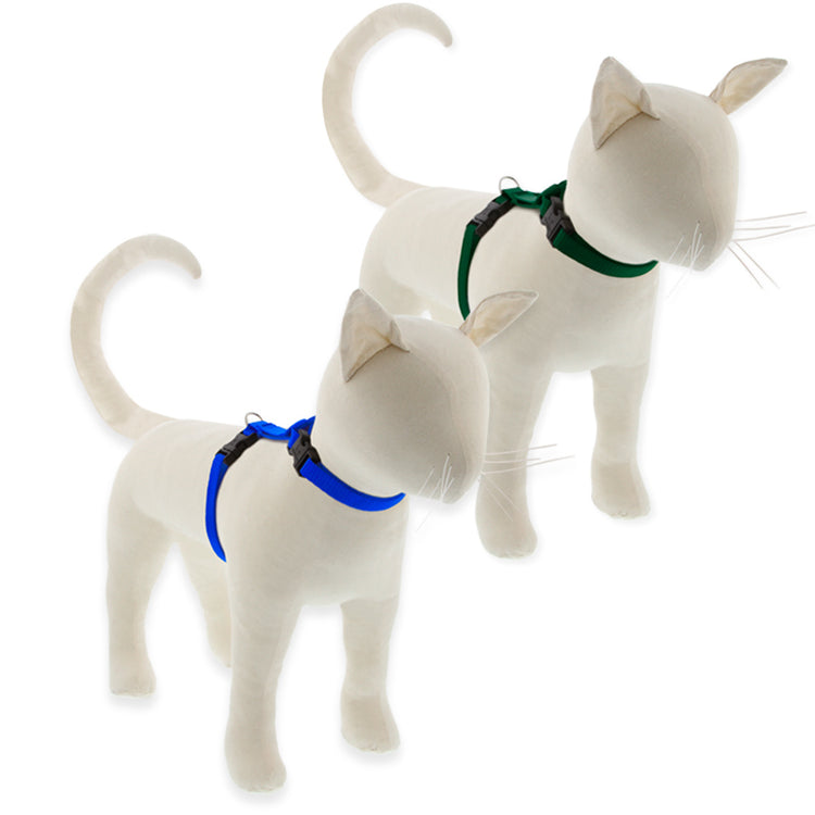 H-Style Cat Harnesses from LupinePet in Basic Solid Colors