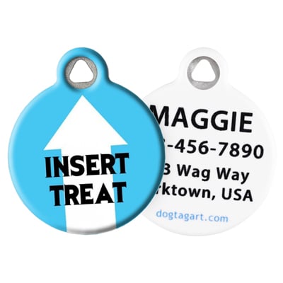 Front and Back of Dog Tag Art Pet ID Tag