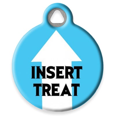 Pet ID Tag from LupinePet by Dog Tag Art - Insert Treat Design
