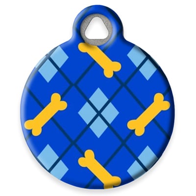 Pet ID Tag from LupinePet by Dog Tag Art - Dapper Dog Design