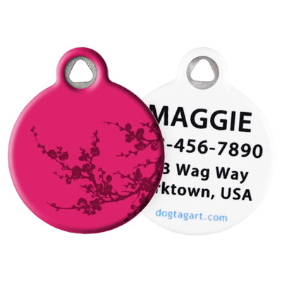 Front and Back of Dog Tag Art Pet ID Tag