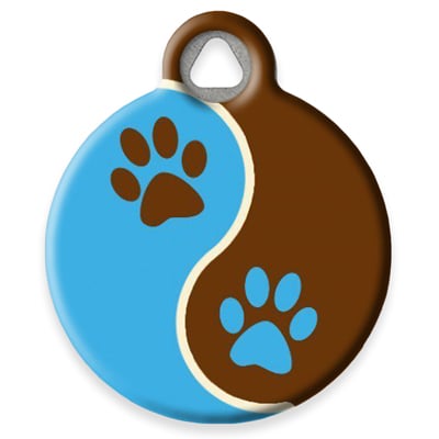 Pet ID Tag from LupinePet by Dog Tag Art - Muddy Paws Design