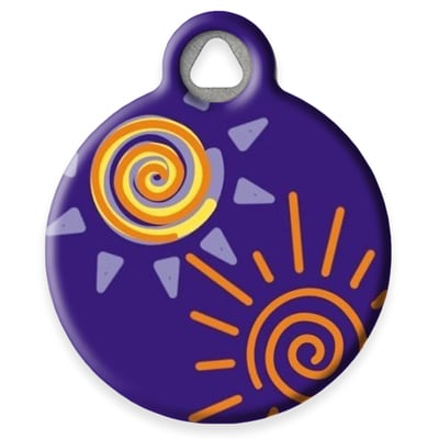 Pet ID Tag from LupinePet by Dog Tag Art - Sunny Days Design