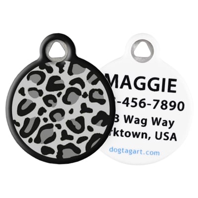 Front and Back of Dog Tag Art Pet ID Tag