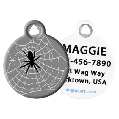 Front and Back of Dog Tag Art Pet ID Tag