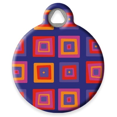 Pet ID Tag from LupinePet by Dog Tag Art - Ruby Cube Design