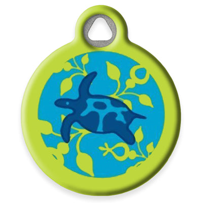 Pet ID Tag from LupinePet by Dog Tag Art - Turtle Reef Design
