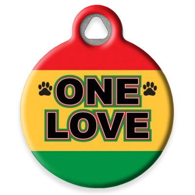 Pet ID Tag from LupinePet by Dog Tag Art - One Love Design