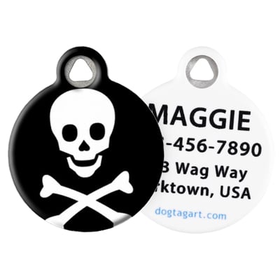Front and Back of Dog Tag Art Pet ID Tag