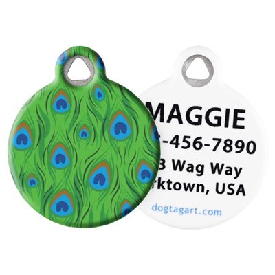 Front and Back of Dog Tag Art Pet ID Tag