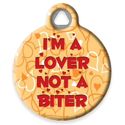 Pet ID Tag from LupinePet by Dog Tag Art - I'm a Lover Design