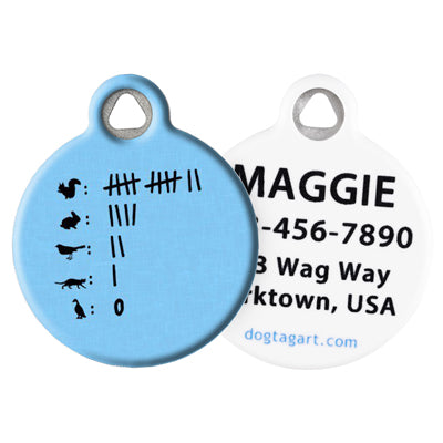 Front and Back of Dog Tag Art Pet ID Tag