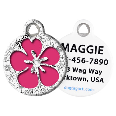 Front and Back of Dog Tag Art Pet ID Tag