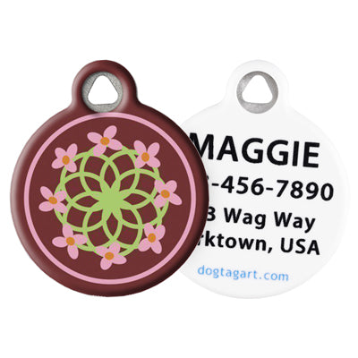 Front and Back of Dog Tag Art Pet ID Tag
