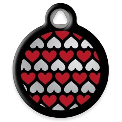 Pet ID Tag from LupinePet by Dog Tag Art - Love struck Design
