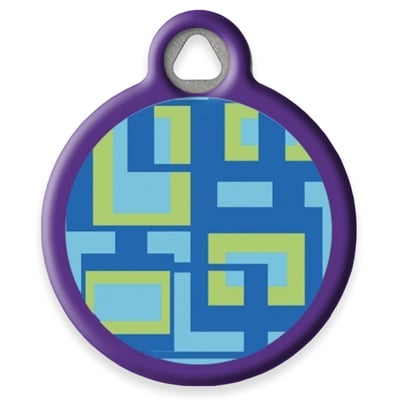 Pet ID Tag from LupinePet by Dog Tag Art - Sea Glass Design