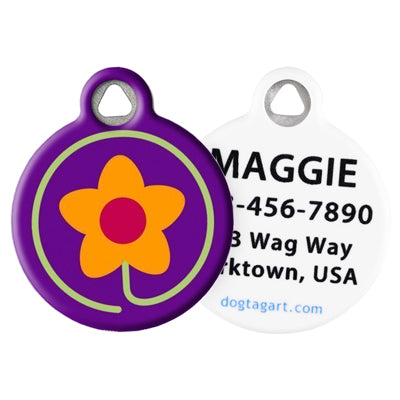 Front and Back of Dog Tag Art Pet ID Tag