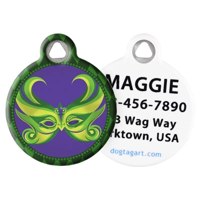 Front and Back of Dog Tag Art Pet ID Tag