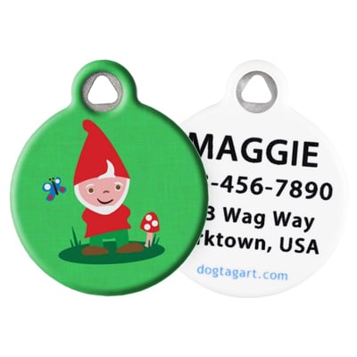 Front and Back of Dog Tag Art Pet ID Tag