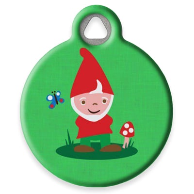 Pet ID Tag from LupinePet by Dog Tag Art - Gnome Place Like Home Design