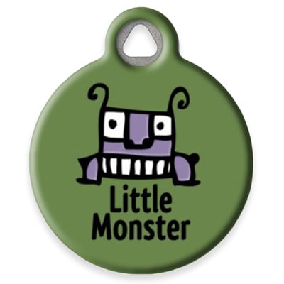 Pet ID Tag from LupinePet by Dog Tag Art - Little Monster Design