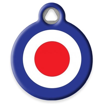 Pet ID Tag from LupinePet by Dog Tag Art - 60's Mod Roundel Design