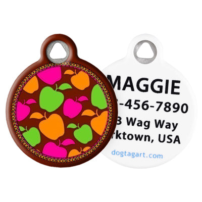 Front and Back of Dog Tag Art Pet ID Tag