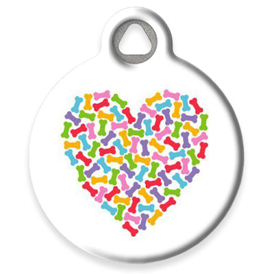 Pet ID Tag from LupinePet by Dog Tag Art - Heart of Bones Design