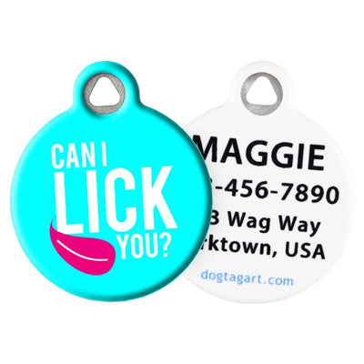 Front and Back of Dog Tag Art Pet ID Tag