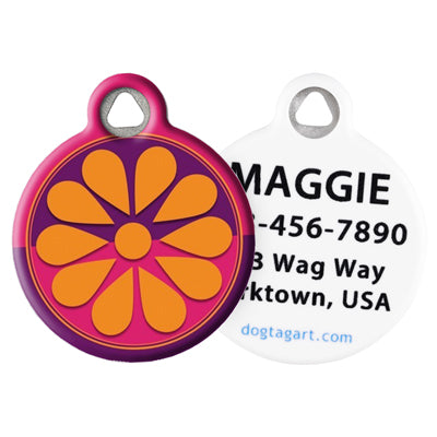 Front and Back of Dog Tag Art Pet ID Tag