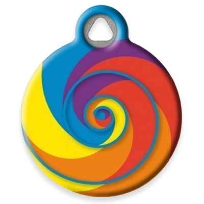 Pet ID Tag from LupinePet by Dog Tag Art - Lollipop Design