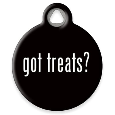 Pet ID Tag made by Dog Tag Art - Got Treats? design.