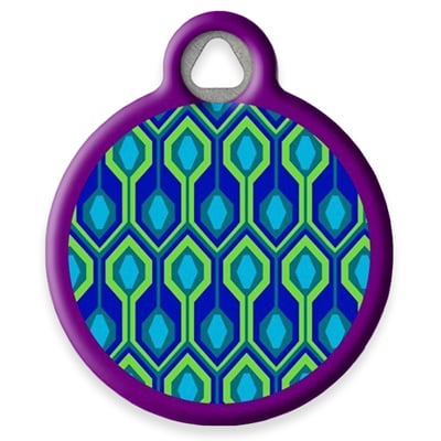 Pet ID Tag from LupinePet by Dog Tag Art - Rain Song Design