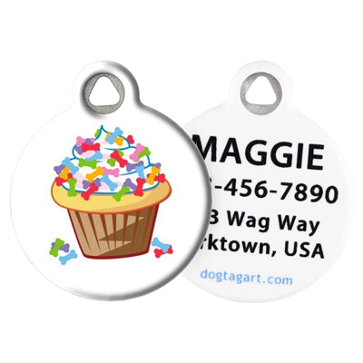 Front and Back of Dog Tag Art Pet ID Tag