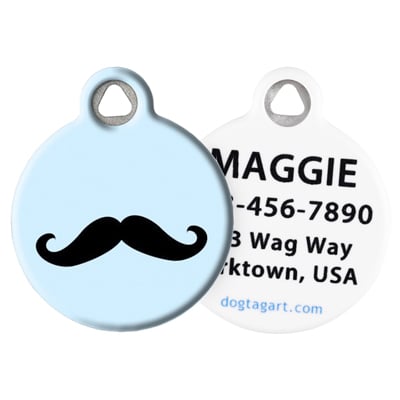 Front and Back of Dog Tag Art Pet ID Tag