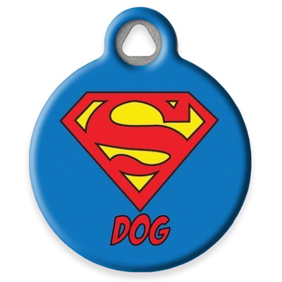 Pet ID Tag from LupinePet by Dog Tag Art - Super Dog Design