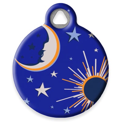 Pet ID Tag from LupinePet by Dog Tag Art - Starry Night Design