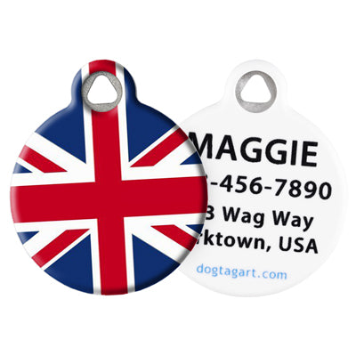 Front and Back of Dog Tag Art Pet ID Tag