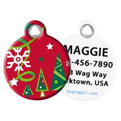 Front and Back of Dog Tag Art Pet ID Tag